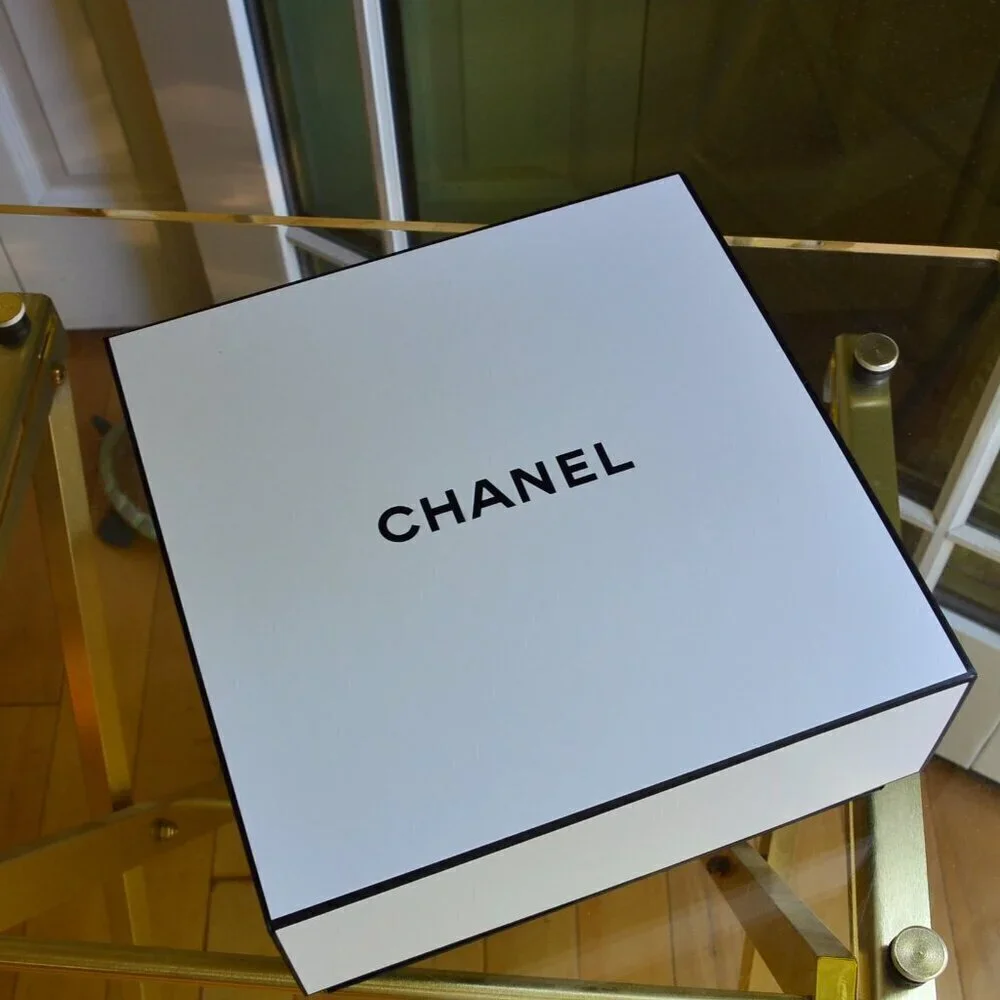 Lot of 5 Authentic CHANEL Square Empty Gift Box Container 8.5